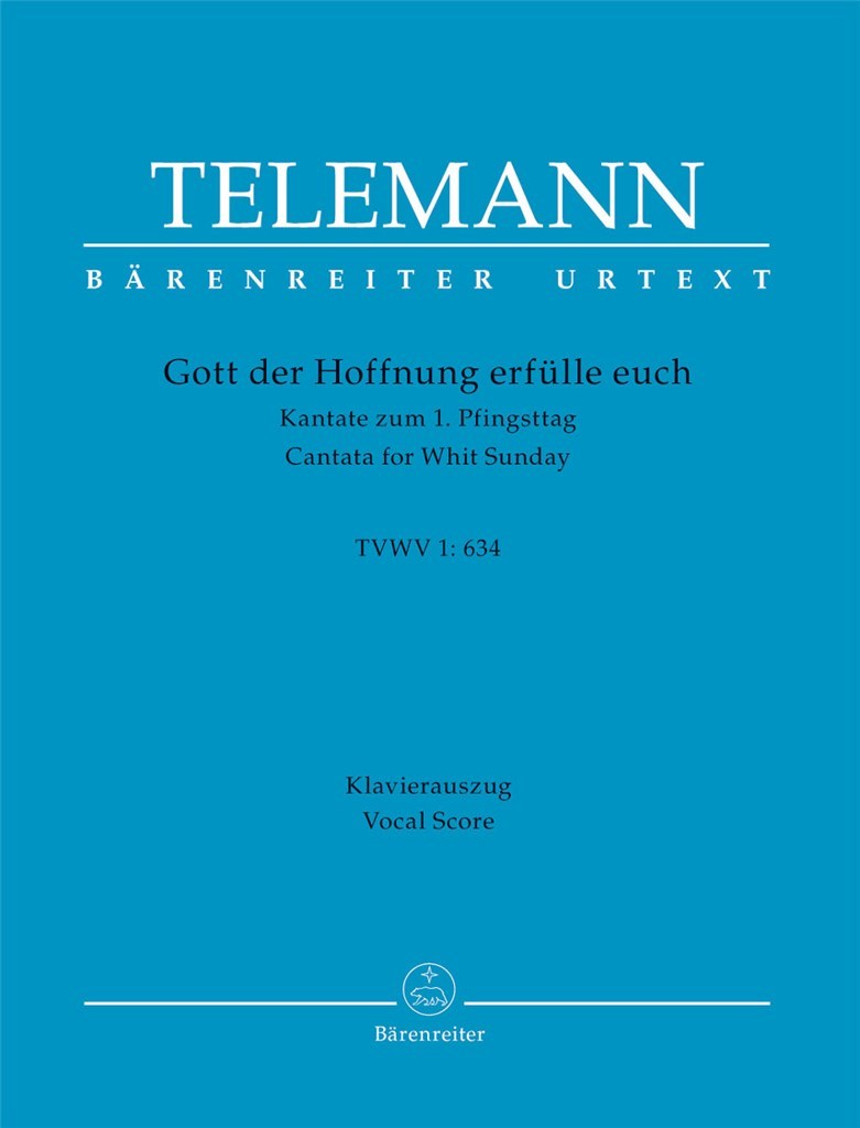 Gott der Hoffnung erfülle euch TVWV 1:634